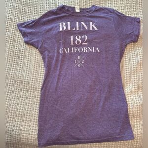 Vintage Women's Purple Blink-182 2016 Tour Shirt